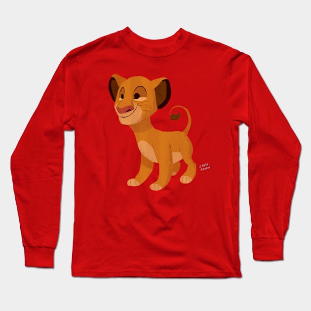 Simba Long Sleeve T-Shirt by davidpavon